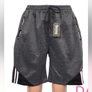 NWT Men's Darong Collection Gray And Black Shorts Size XXL/Medium